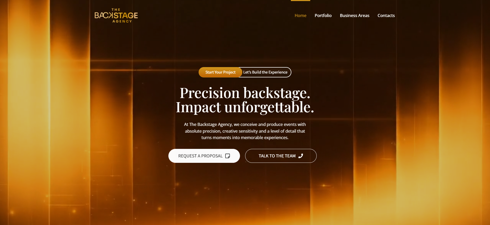The Backstage Agency — website